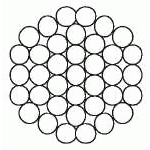 Канат одинарной свивки типа тк конструкции 1x37 (1+6+12+18) (ГОСТ 3064-80)